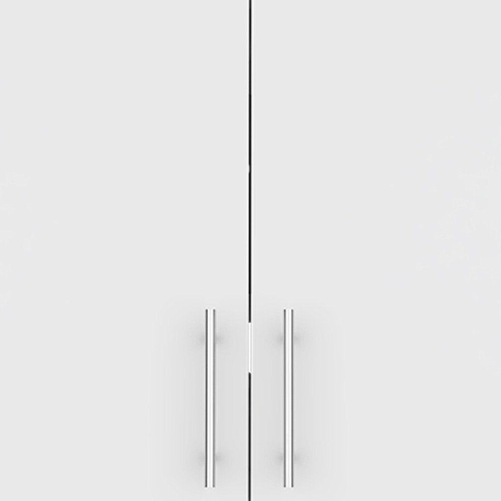 26" White Wood Wall Mounted Utlity Cabinet With Two Doors