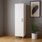 71" White Wood Pantry Or Storage Closet
