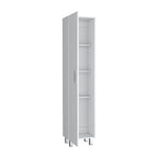 71" White Wood Pantry Or Storage Closet