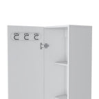 71" White Wood Pantry Or Storage Closet