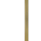 62" Nickel Tray Table Floor Lamp With White Drum Shade