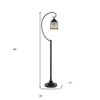 63" Bronze Traditional Shaped Floor Lamp