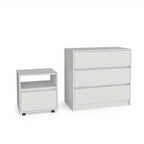Two Piece White Bedroom Set