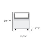 Two Piece White Bedroom Set