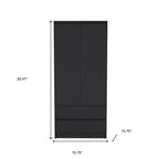 Three Piece Black Bedroom Set