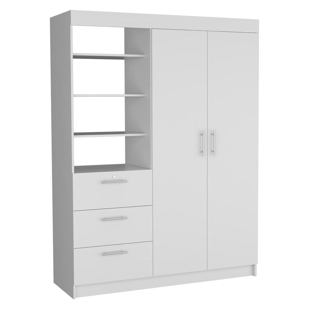 Two Piece White Bedroom Set