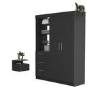 Two Piece Black Bedroom Set
