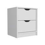 Two Piece White Bedroom Set