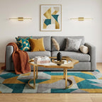 32" Gold Glass And Stainless Steel Round Mirrored Coffee Table