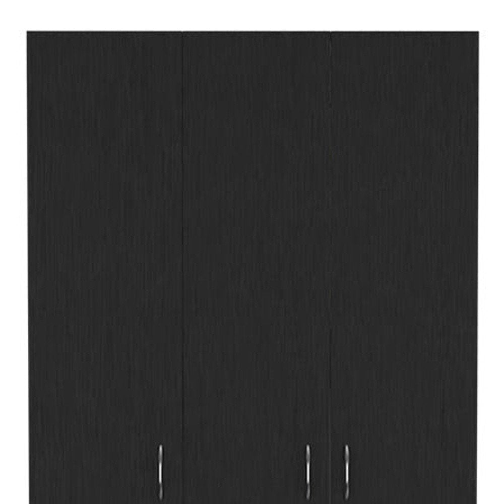 Two Piece Brown and Black Bedroom Set
