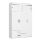 47" White Wood Two Drawer Dresser