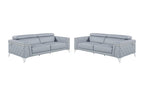 Two Piece Blue Four Person Seating Set