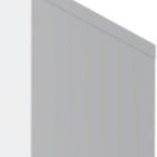 71" White Wood Three Door Two Drawer Combo Dresser