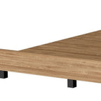 Beige Wood Twin Bed Frame