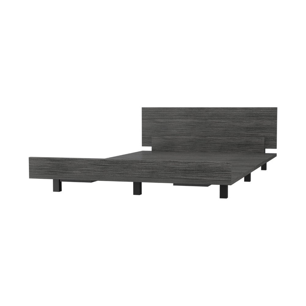 Beige Wood Twin Bed Frame
