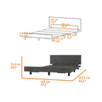 Beige Wood Twin Bed Frame
