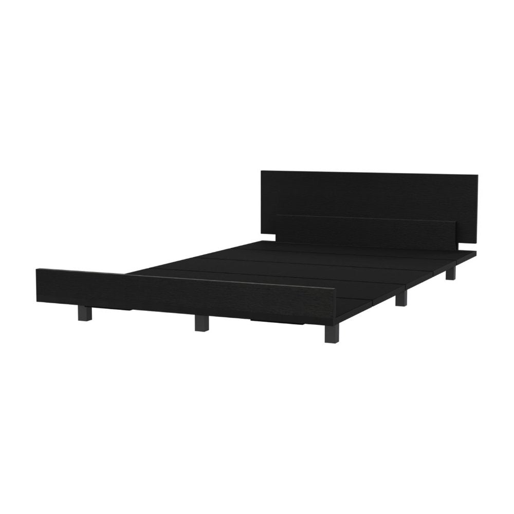 Beige Wood Twin Bed Frame