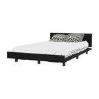 Beige Wood Twin Bed Frame