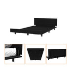 Beige Wood Twin Bed Frame