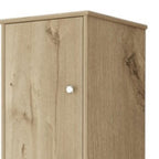14" Light Brown Wood Accent Cabinet With Two Doors