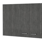 39" White Wood Wall Mounted Accent Cabinet