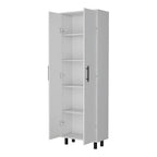 71" White Tall Pantry Cabinet