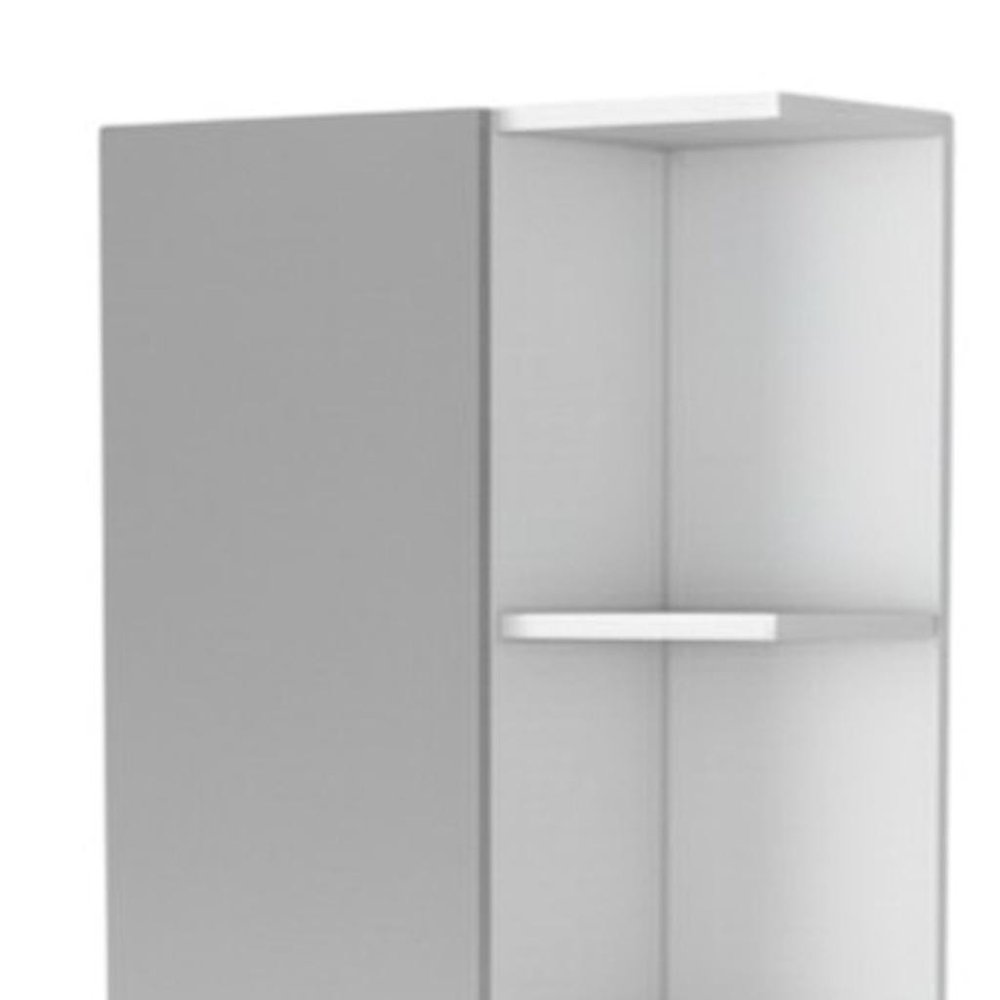 20" White Wood Accent Cabinet With Single Door