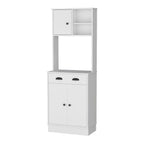67" White Wood Pantry Or Storage Closet