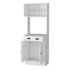 67" White Wood Pantry Or Storage Closet
