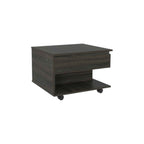 22" Espresso Wood Lift Top Wheel Coffee Table