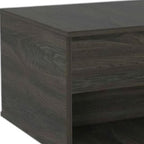 22" Espresso Wood Lift Top Wheel Coffee Table