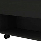 22" Charcoal Wood Lift Top Wheel Coffee Table
