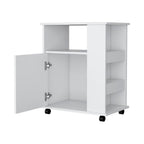 24" White Wood Accent Cabinet With Single Door