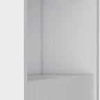 24" White Wood Accent Cabinet With Single Door