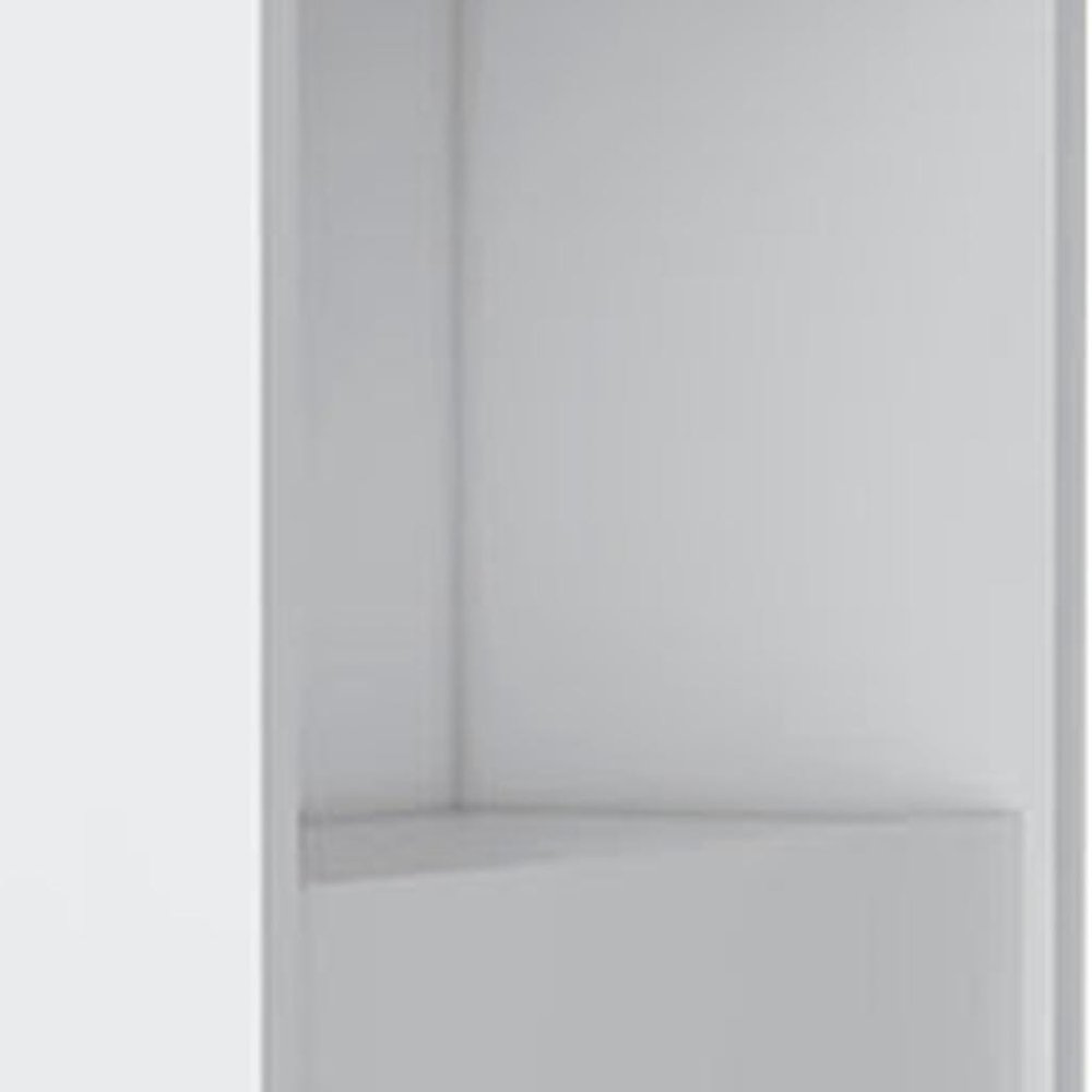24" White Wood Accent Cabinet With Single Door