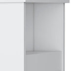 24" White Wood Accent Cabinet With Single Door