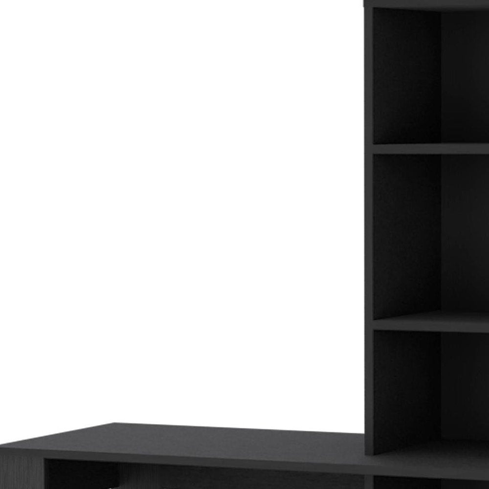 39" White Wood Pedestal Computer Desk
