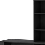 39" White Wood Pedestal Computer Desk