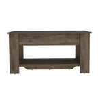 40" Dark Brown Storage Bench with Flip Top