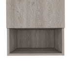 16" Light Gray Wood Wall Mounted Single Door Medicine Cabinet