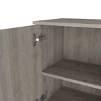 16" Light Gray Wood Wall Mounted Single Door Medicine Cabinet