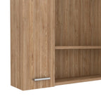 24" Natural Wood Wall Mounted Double Door Medicine Cabinet
