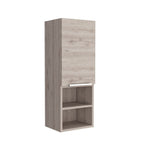12" Light Gray Wood Wall Mounted Single Door Medicine Cabinet