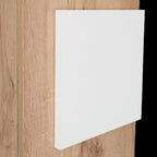 13" Natural Wood Wall Mounted Single Door Medicine Cabinet