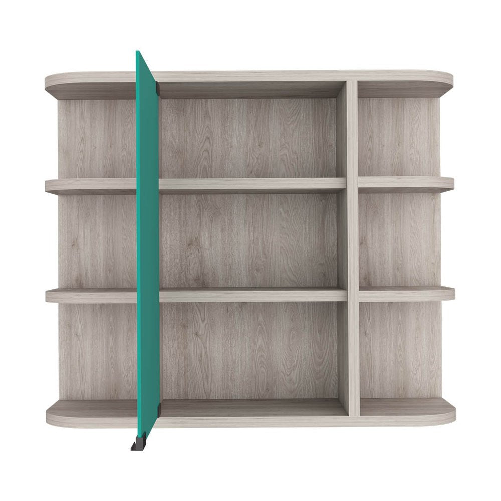 24" Light Gray Wood Wall Mounted Single Door Medicine Cabinet