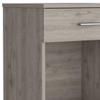 22" Gray Wood One Drawer Nightstand