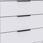 28" White Wood Three Drawer Dresser