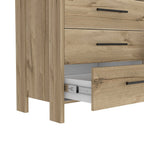 59" Natural Wood Six Drawer Double Dresser