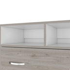 32" Light Gray Wood Two Drawer Dresser
