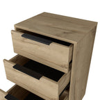 47" Natural Wood Four Drawer Double Dresser